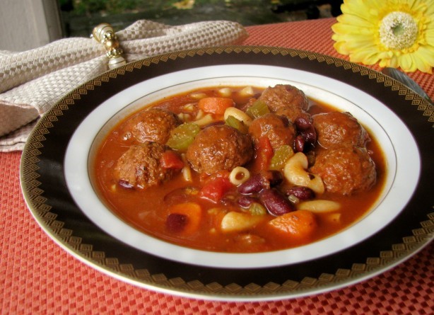 French Meatball Minestrone 3 Dinner