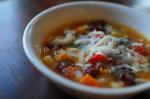 American Copycat Olive Garden Minestrone Soup Dinner