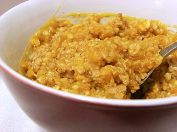 Canadian Healthy Pumpkin Pie Oatmeal Dessert