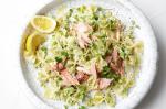Australian Farfalle With Creamy Smashed Peas and Smoked Trout Recipe Dinner