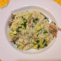 Australian Risotto Clams and Zucchini Appetizer