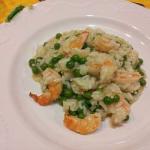 Australian Risotto with Peas and Shrimp Appetizer