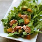 Japanese Salad with Salmon and Avocado Appetizer