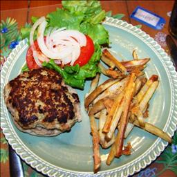 American Goat Cheese Turkey Burger BBQ Grill