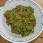 American Mild Mashed Avocado with Cherry Tomatoes Appetizer