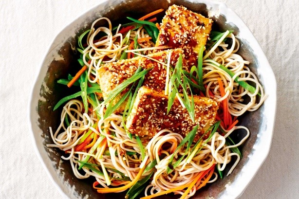 British Panko And Sesame Crusted Tofu Noodle Salad Recipe Appetizer