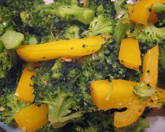 Australian Gingered Yellow Pepper n Broccoli Appetizer