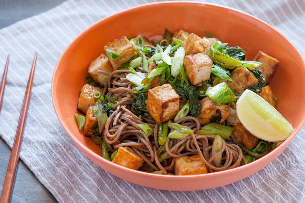 Chinese Tofu and Chinese Broccoli Appetizer