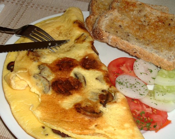 French Mushroom Omelette 1 Appetizer