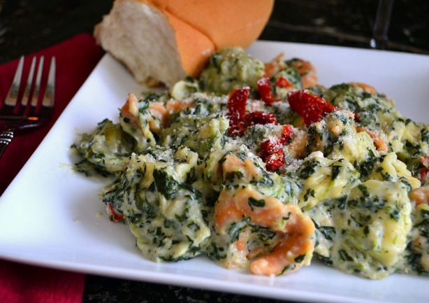 French Spinachartichoke Cheesy Tortellini Dinner