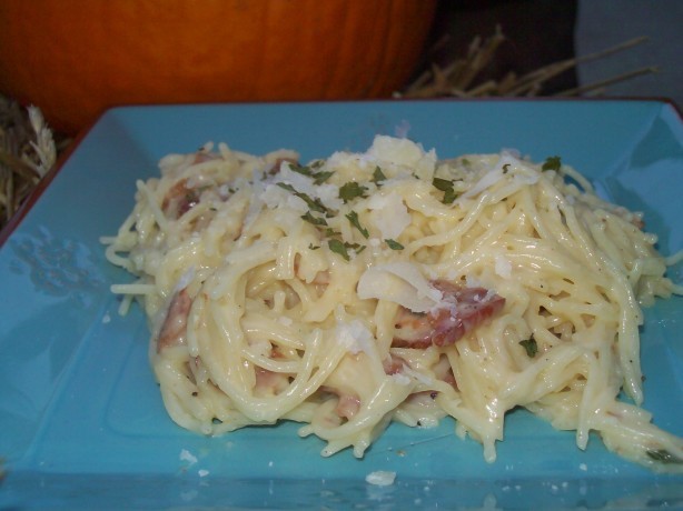 Italian Low Fat Pasta Carbonara Dinner