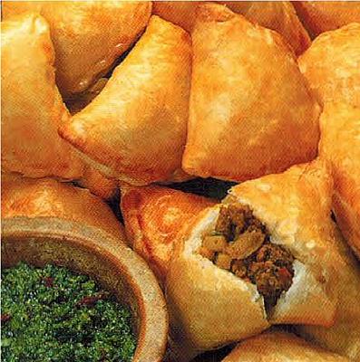 Australian Beef Samosas With Chutney Dip Appetizer