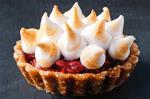 American Sticky Rhubarb and Meringue Tartlets Recipe Dessert