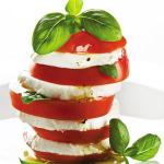 American Tomato and Mozzarella Layered Salad Appetizer