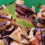 Salad Grilled Eggplant with Mint recipe