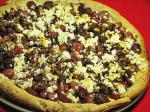 French Sausage Grape and Goat Cheese Pizza Dinner
