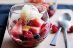 British Watermelon And Berry Salad With Lime Syrup Recipe Dessert