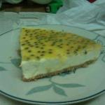 American Cheesecake of Mango and Passion Fruit Dessert