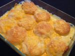 American Chicken Pot Pie With Cheese Biscuit Top Dinner