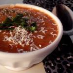 Italian Soup of Tomato and Basil Appetizer