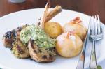 Australian Lamb Cutlets With Chive and Pistachio Pesto Recipe Dinner