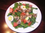 American Spinach Salad with Honey Bacon Dressing Dessert