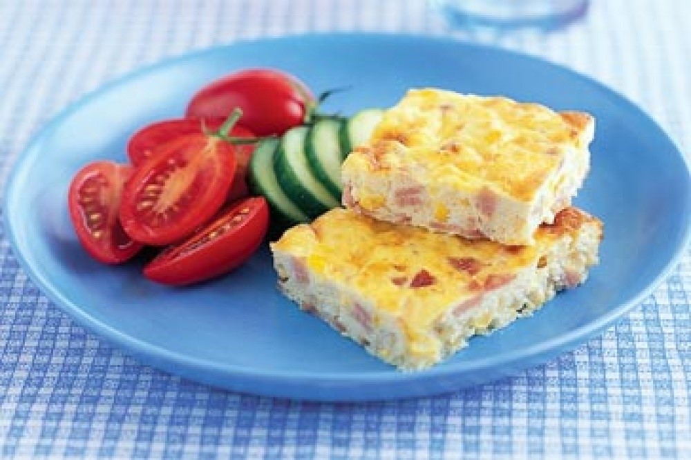 Australian Ham And Corn Frittata Recipe Appetizer