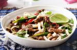 Australian Lime And Chilli Beef With Rice Noodles Recipe Appetizer