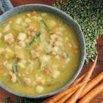 American Split Pea Vegetable Soup 1 Appetizer