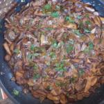 French Stewed Mushrooms Appetizer