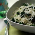 Mediterranean Rice with Spinach Appetizer