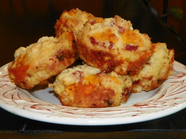 American Ham and Cheddar Muffins 1 Appetizer