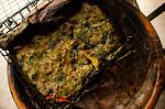 Chargrilled Banana Leaf Filled with Chicken and Asian Herbs recipe