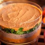 Canadian Sundried Tomato and Chiliwalnut Layered Dip Appetizer