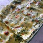 Canadian Spinach Lasagna with Gorgonzola Walnut Sauce Appetizer