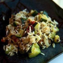 Australian Rice Courgettes and Peppers Dinner