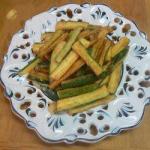 French Sticks of Fried Courgettes Appetizer