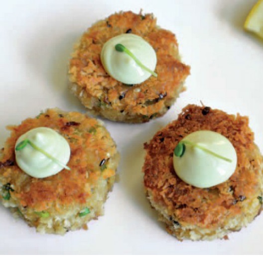 Japanese Japanese-style Crab Cakes Appetizer