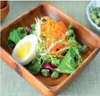 Japanese Salad with Ginger Dressing Breakfast