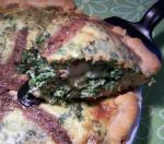French Fresh Spinach  Anchovy Tart Dinner