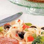 Italian Spaghetti Salad with Italian Dressing Appetizer