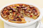 American Sausage Egg And Vegetable Pie Recipe Appetizer
