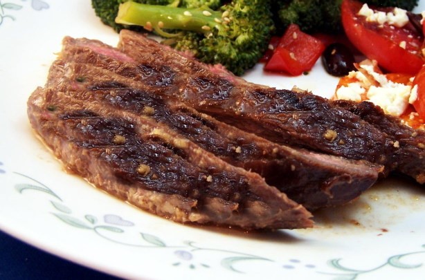 Australian Flank Steak With Lemon Shallot Marinade Dinner