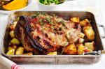 Australian Roast Lamb With Honey Mustard and Thyme Glaze Recipe BBQ Grill