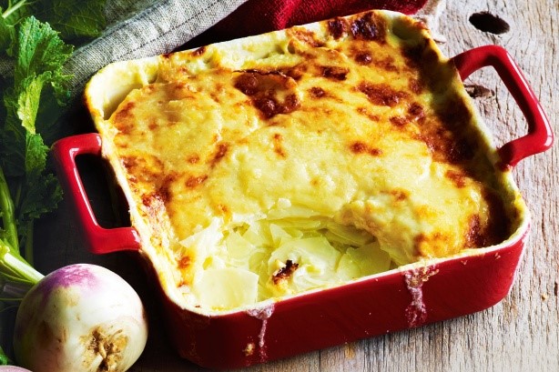 French Turnip and Leek Gratin Recipe Appetizer