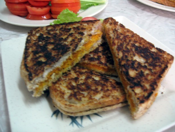 American Vegan Grilled cheeze Sammiches Appetizer