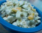 American Cauliflower and Cucumber Salad With Sour Cream Appetizer