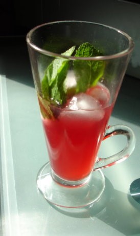 Australian Peach and Mint Iced Tea  Adult Dessert