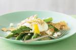 Australian Asparagus With Poached Eggs Feta And Sumac Crisps Recipe Appetizer