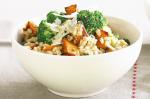 Australian Roasted Pumpkin and Broccoli With Barley Risotto Recipe Appetizer